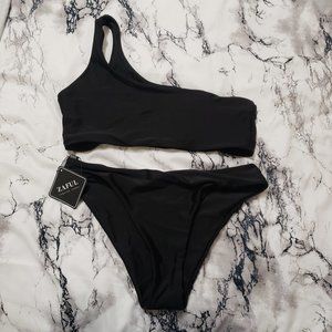 Zaful Black 2 Piece Swimsuit Size M. Brand New